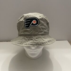 Philadelphia Flyers Bucket Hat Beige With Logo NHL Unisex